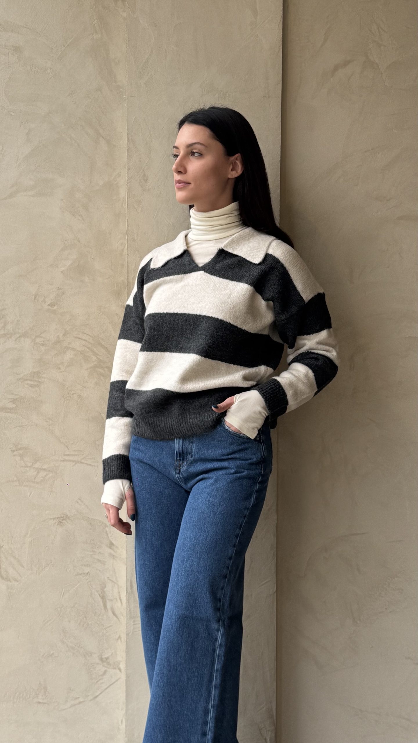 HAVEONE | MAGLIA POLO RIGHE