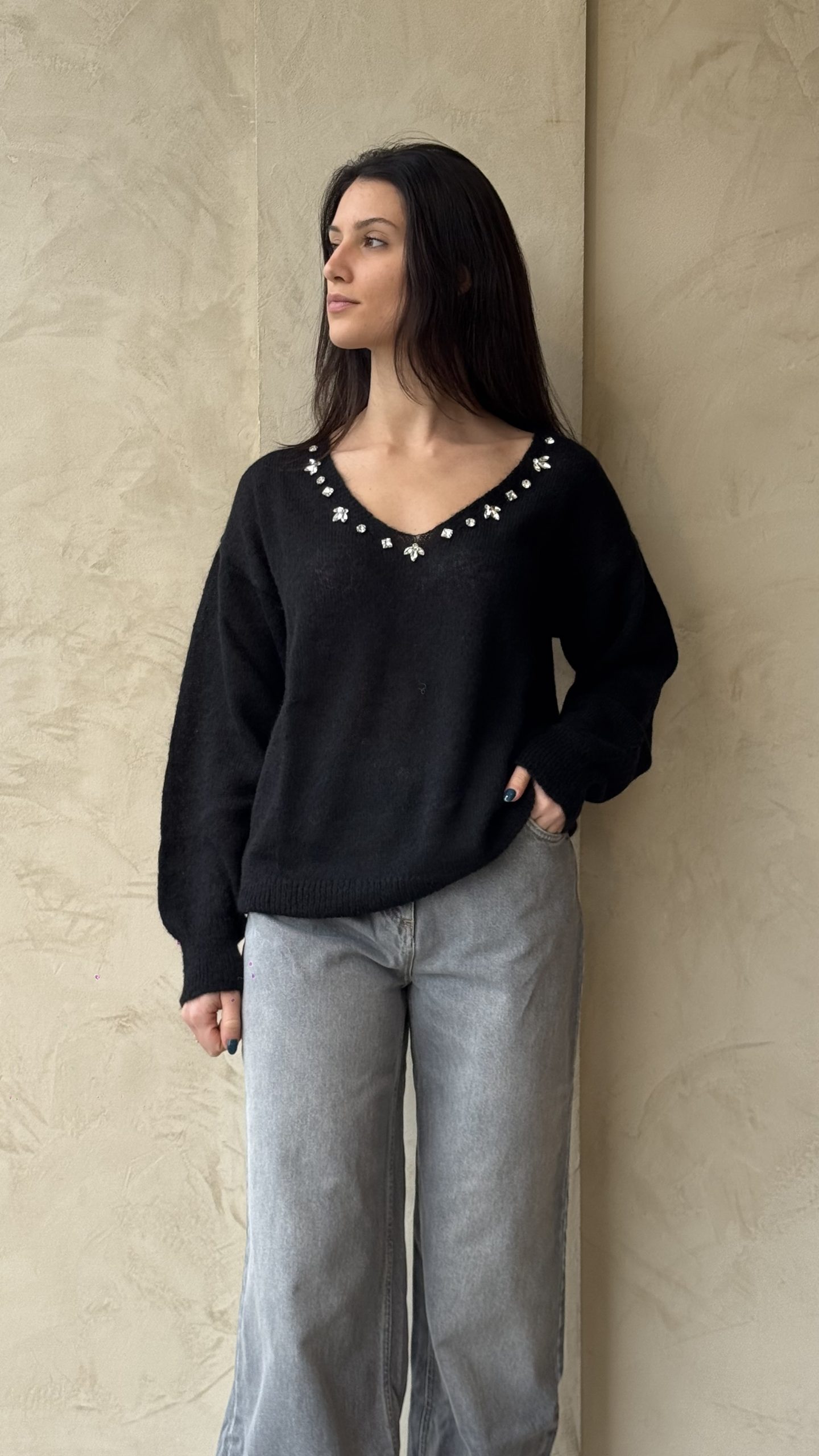 VICOLO | MAGLIA STRASS