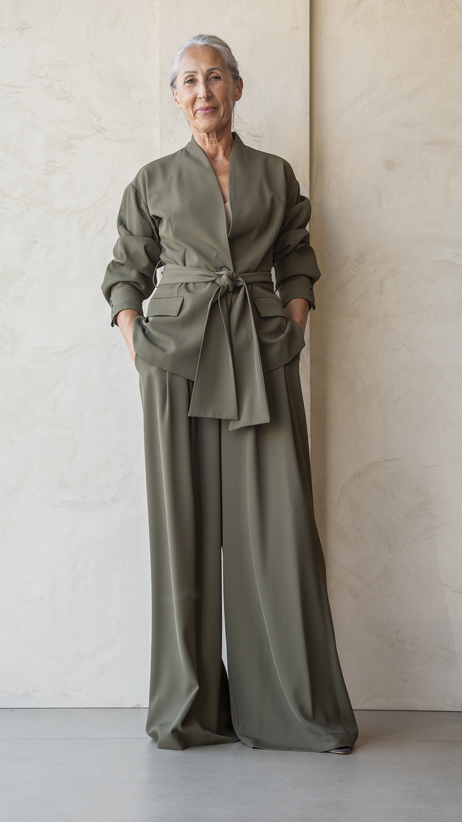 SO ALLURE | Pantalone Palazzo Crepe
