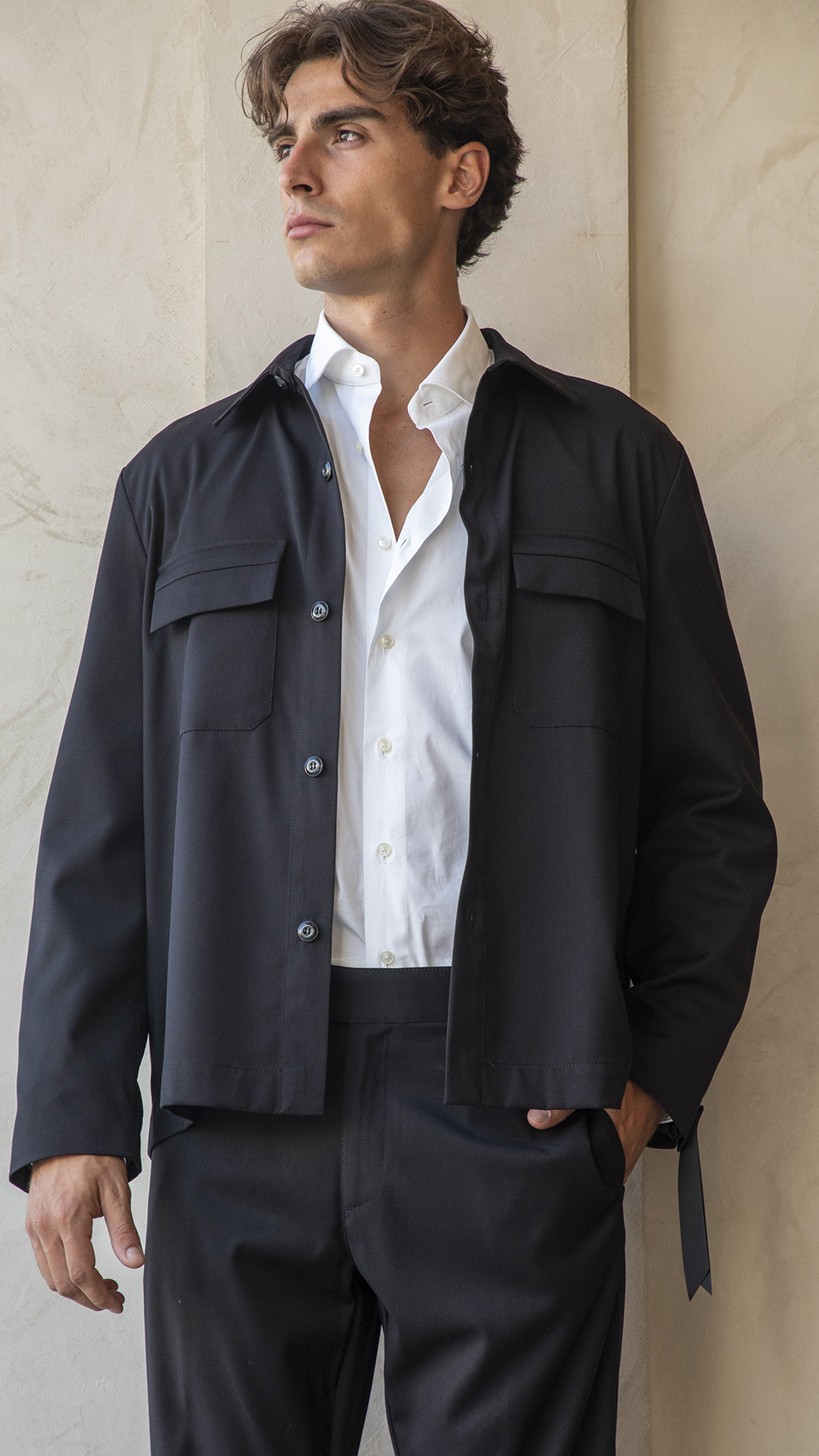 OFFICINA 36 | Overshirt Blera Nero