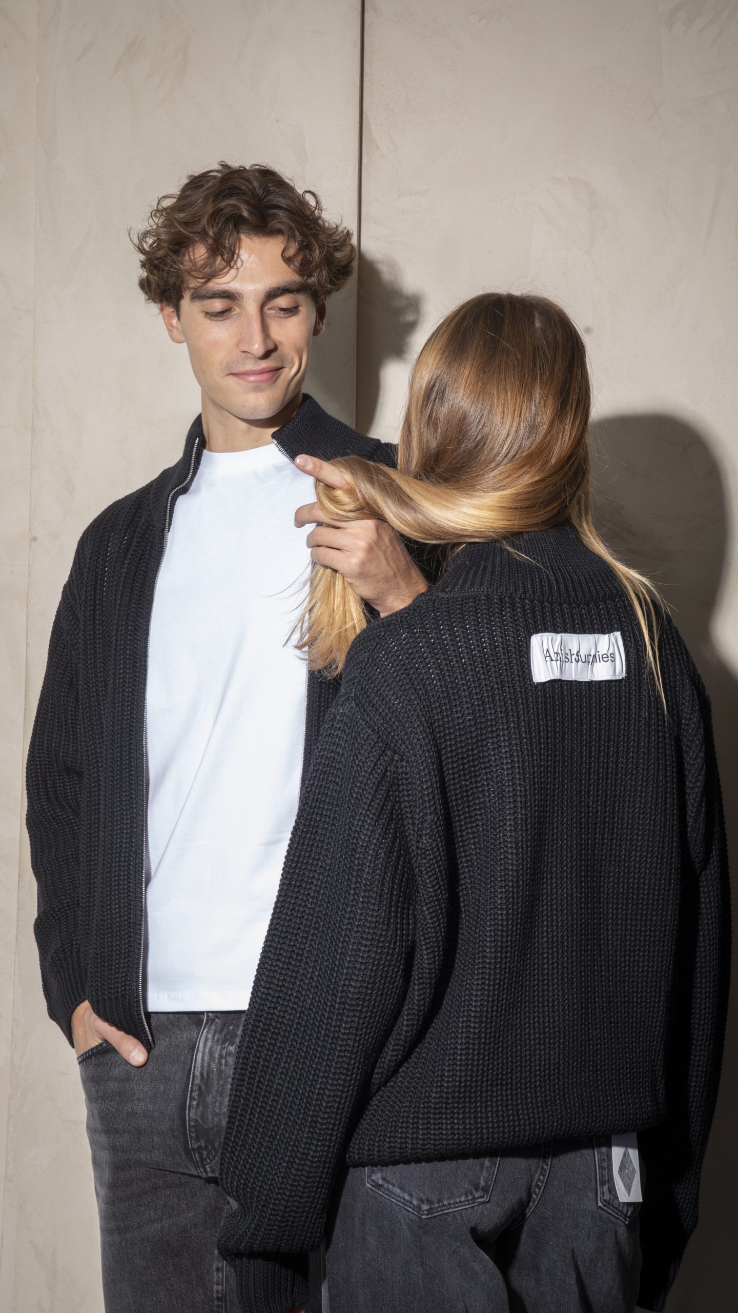 AMISH | HEAVY KNIT ZIP
