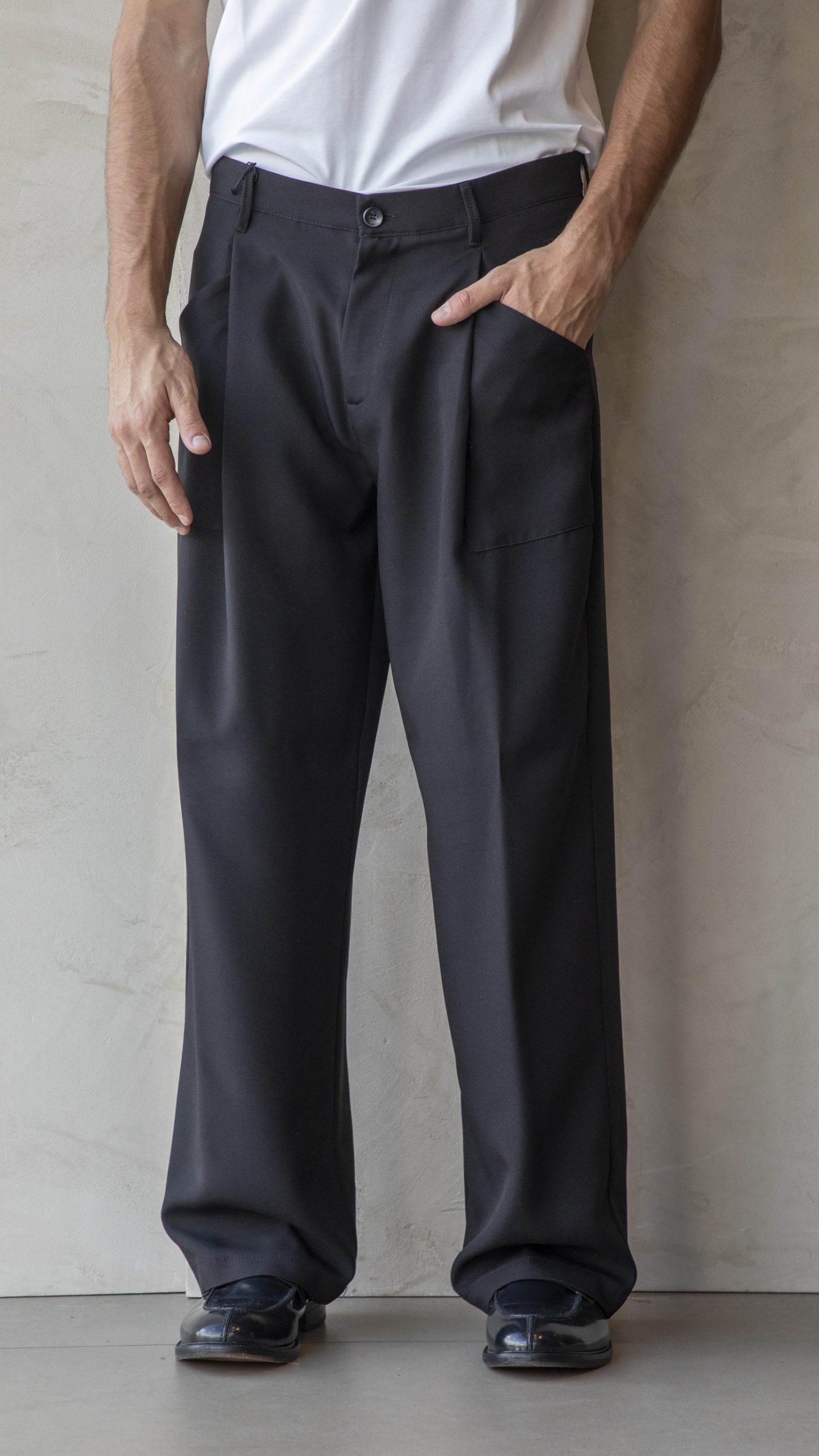 BICOLORE | Pantalone Dover Nero